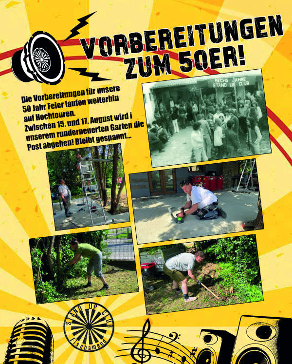 Vorbereitungen zum 50er!